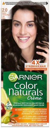 Garnier Color Naturals Creme odżywcza farba do włosów 2.0 Bardzo Ciemny Brąz