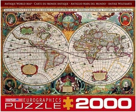 Eurographics Puzzle 2000El. Antyczna Mapa Świata