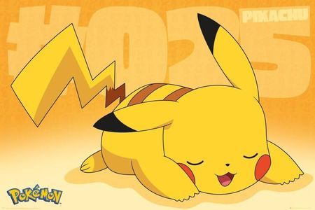 Plakat, Obraz Pokemon - Pikachu Asleep, (91,5 x 61 cm)