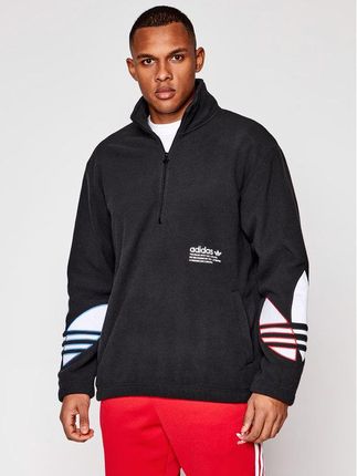 adidas half zip black