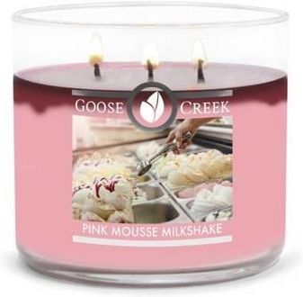 Goose Creek Wosk Świeca Sojowa 3 Knoty Pink Mousse Milkshake 411G