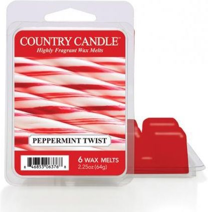 Kringle Candle Country Wosk Zapachowy Peppermint Twist 64G
