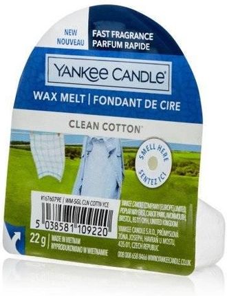 Yankee Candle Wosk Tarta Clean Cotton