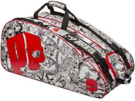 Prince By Hydrogen Tattoo Racquet Bag Black White Red