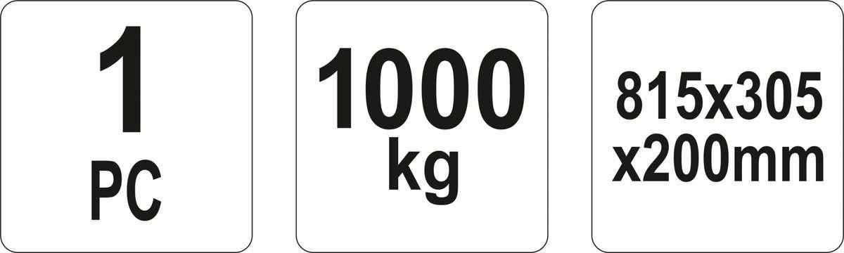 Yato Najazd Samochodowy 1t YT-55670 - zdjęcie 3 Yato Najazd Samochodowy 1t YT-55670
