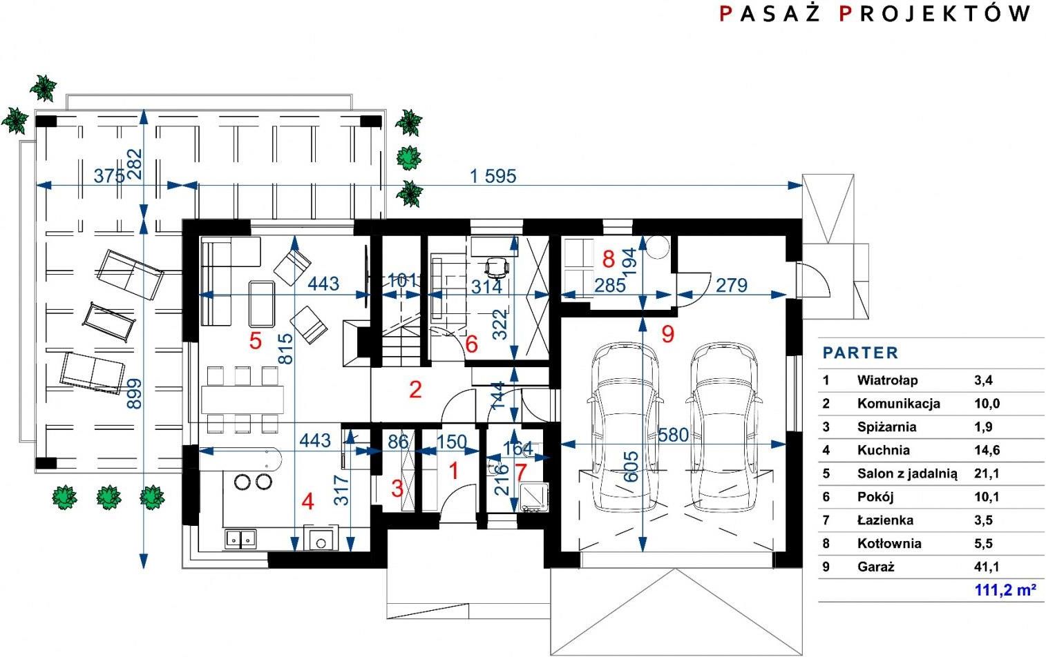 Projekt Dom Przy Poziomkowej 18 - zdjęcie 1 Projekt Dom Przy Poziomkowej 18