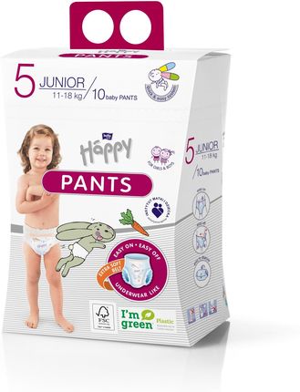 Bella Baby Happy Pieluchomajtki Dla Dzieci Happy Pants Junior 11-18 Kg 10 Szt.