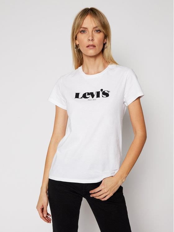 Levis T Shirt The Perfect Tee 17369 Biały Regular Fit Ceny I Opinie Ceneopl 3449