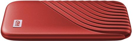 Dysk zewnętrzny WD My Passport SSD 2TB Czerwony (WDBAGF0020BRD