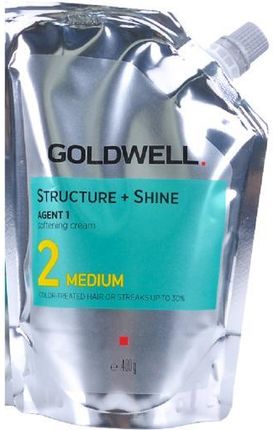 Goldwell Zmiękczający Krem Do Włosów Farbowanych I Porowatych Structure + Shine Soft Cream Medium 2 Straightening Cream 400 ml
