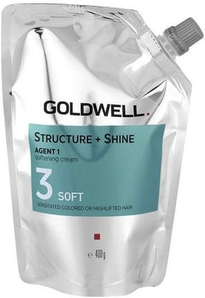 Goldwell Zmiękczająco-Nabłyszczający Krem Do Włosów Structure + Shine Agent 1 Soft 3 400 ml