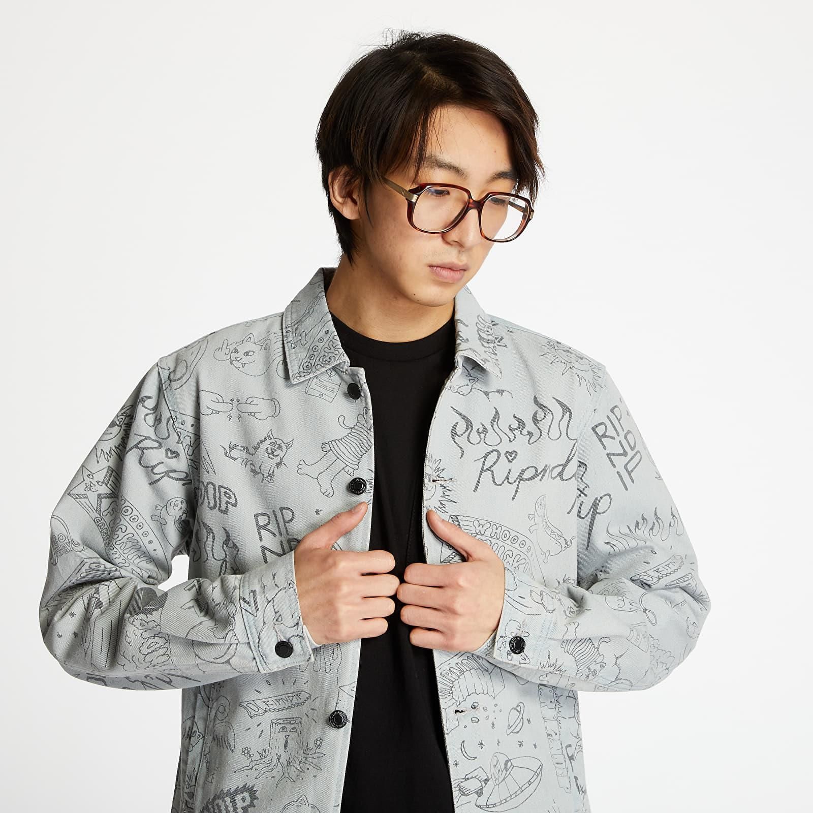 RIPNDIP Sharpie Denim Jacket Light Denim Wash Ceny i opinie