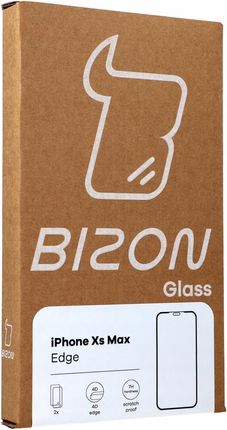 Bizon Szkło hartowane Glass Edge CF ochrona na obiektyw iPhone Xs Max czarne 2 szt