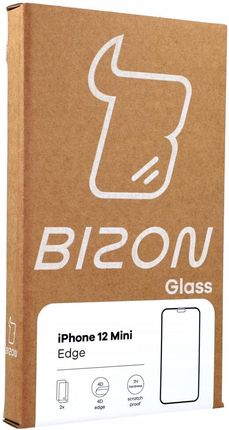 Bizon Szkło hartowane Glass Edge CF ochrona na obiektyw iPhone 12 Mini czarne 2 szt