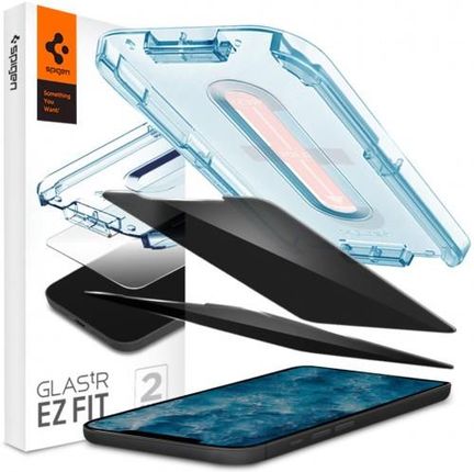Spigen Szkło do etui + Aplikator Glas.tr EZ Fit Privacy 2-Pack iPhone 12 / 12 Pro