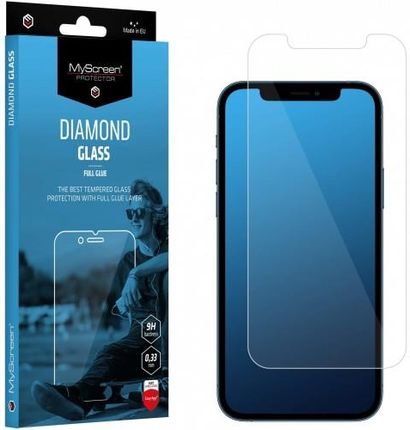 Myscreen Protector Szkło hartowane MyScreen Diamond Glass Full Glue iPhone 12/12 Pro przeźroczyste