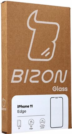 Bizon Szkło hartowane Glass Edge CF ochrona na obiektyw iPhone 11 czarne 2 szt