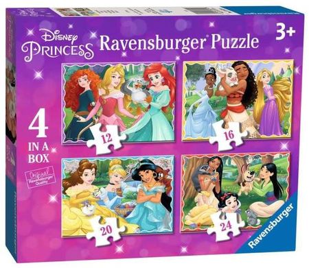 Ravensburger Puzzle 4W1 Disney Princess (12/16/20/24El.) 030798