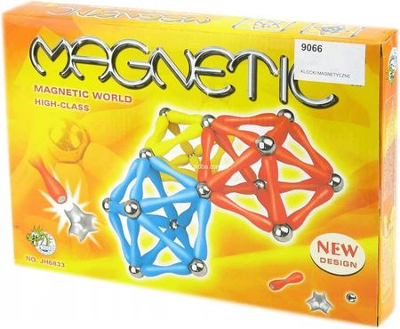 Gazelo Toys Klocki Magnetyczne Konstrukcyjne Magnetic 120 El