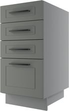 Zdjęcie BERGAMO SZAFKA DOLNA D4E/40 HETTICH SZARY MAT - Kościan