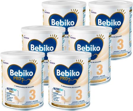 Bebiko PRO+ 3 odżywcza formuła na bazie mleka dla dzieci powyżej 1. roku życia 6x700G