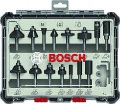 Bosch mieszane zestawy frezów 1/4" 15 szt. 2607017473