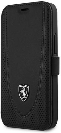 Ferrari iPhone 12 mini 5,4" czarny/black book Off Track Perforated (FEOGOFLBKP12SBK)
