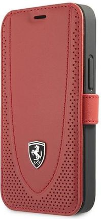 Ferrari iPhone 12 mini 5,4" czerwony/red book Off Track Perforated (FEOGOFLBKP12SRE)