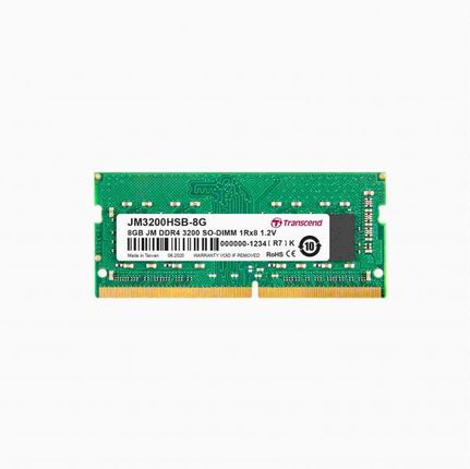 Pamięć RAM Transcend 8Gb Jm Ddr4 3200 So-Dimm 1Rx8 1.2V (JM3200HSB8G)