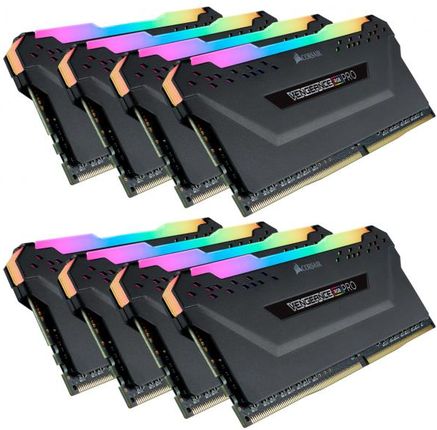 Corsair DDR4 256 GB -3200 CL 16 Octo-Kit, Vengeance RGB PRO (black, CMW256GX4M8E3200C16) (CMW256GX4M8E3200C16)