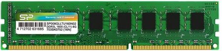 Pamięć RAM Silicon Power DDR3 8GB/1600(1*8G) CL11 UDIMM (SP008GLLTU160N02)