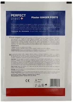 PERFECT PLAST PLASTER ROZGRZEWAJĄCY GINGER FORTE 1 SZT. (12 X 18 CM) - - zdjęcie 2