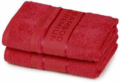 4Home Ręcznik Bamboo Premium Czerwony 30x50cm Komplet 2 Szt.