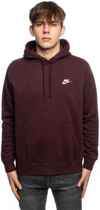 Bluza Nike NSW Club Hoodie PO BB bordowa - Ceny i opinie