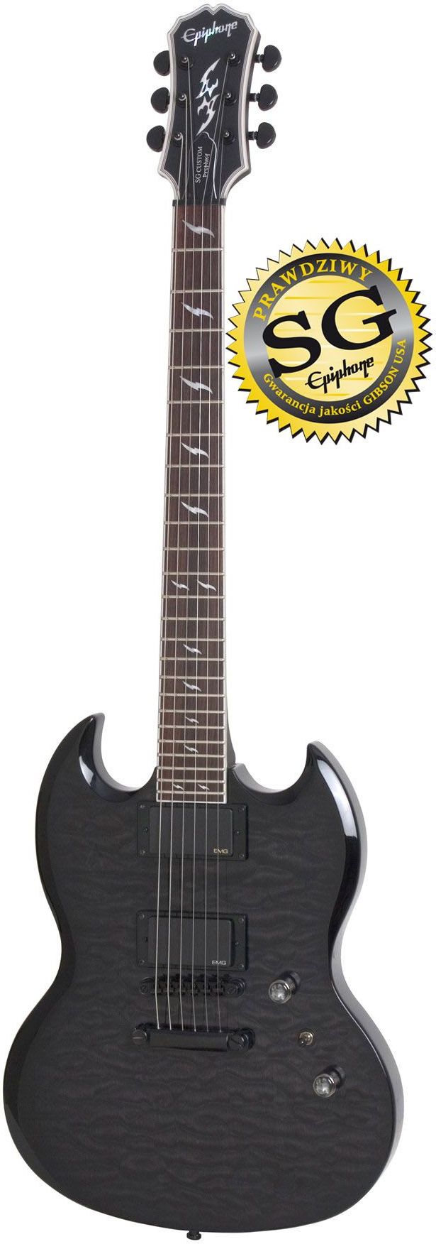 ギター Epiphone Les Paul Custom Prophecy Epiphone Prophecy Les Paul Custom Plus EX Outfit - Ceny i