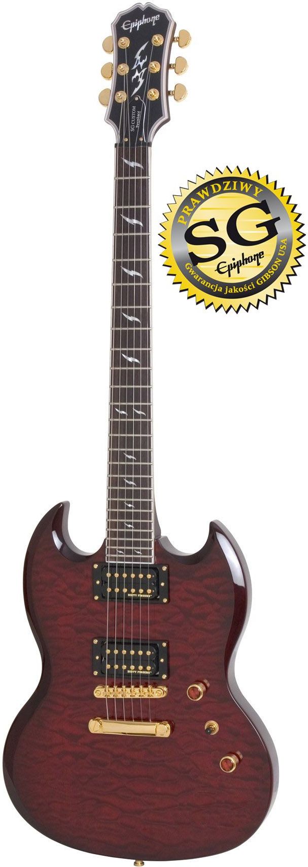 Epiphone Prophecy SG custom　エピフォン Epiphone Prophecy SG Custom GX - Ceny i opinie - Ceneo.pl