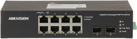 Hikvision Ds-3T0510Hp-E/Hs Industrie-Switch Poe L2 6 Gigabit Ports 2 Rj45 Uplink Port Hi-Poe 802.