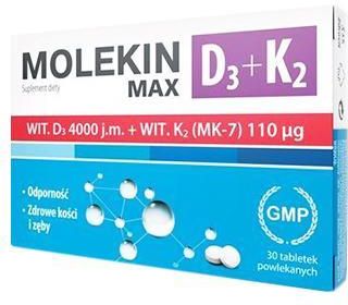 Molekin Max D3 + K2 30 tabl.