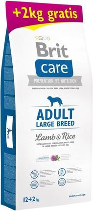 Brit Care Adult Large Breed Lamb&Rice 12kg + 2kg