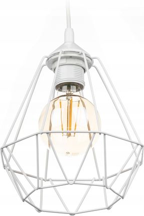 Howhomely Stylowa lampa nowoczesna 19 cm Loft biała E27 (HHPD19W)