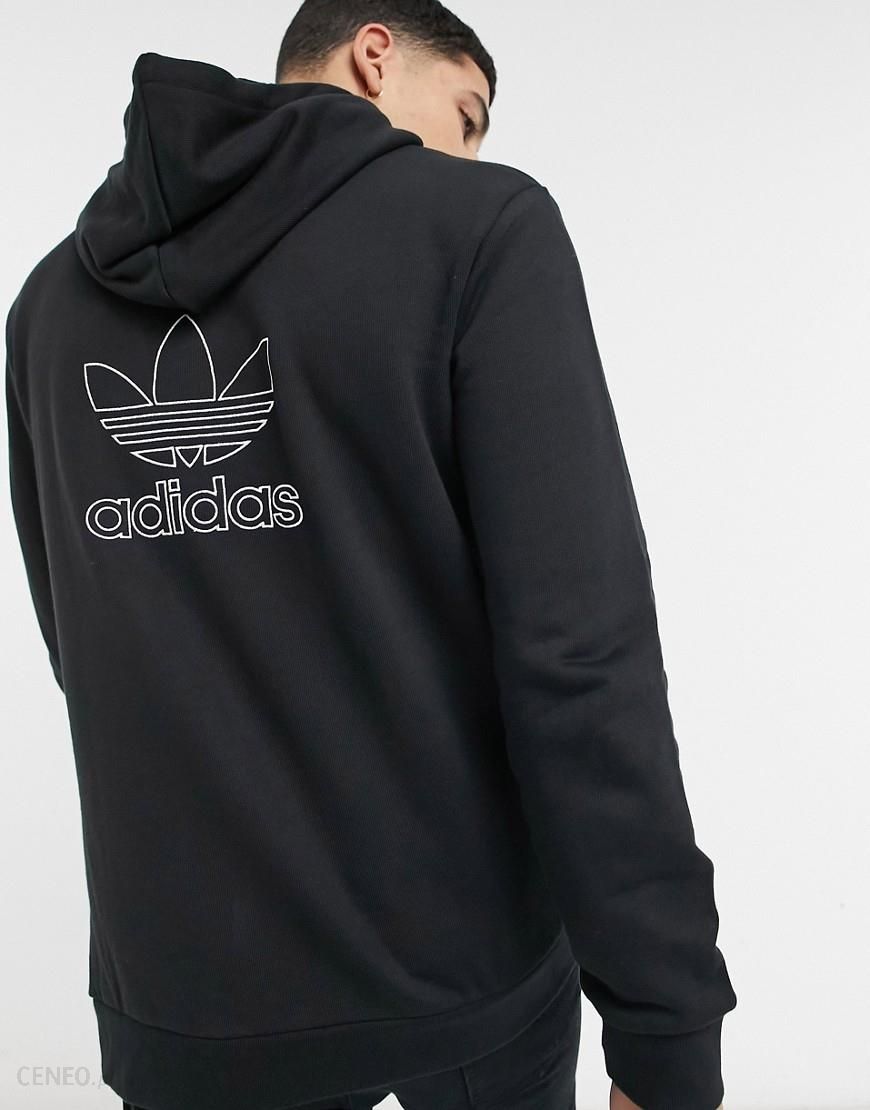 Adidas Originals – Czarna bluza z kapturem i nadrukiem na plecach-Czarny - Ceny i opinie - Ceneo.pl