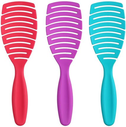 ilu by Tools For Beauty, My Happy Color Zestaw 3 szczotek do rozczesywania włosów