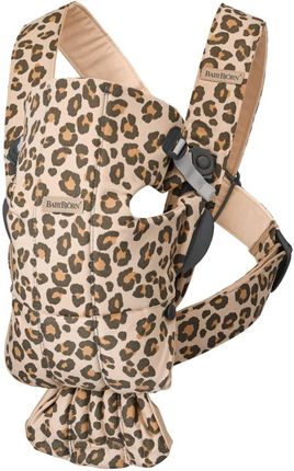 Babybjornmini 3D Jersey Nosidełko Beż/Leopard