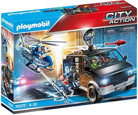 Playmobil 70575 Policyjny Helikopter Pościg Auto