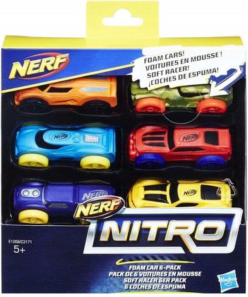 Hasbro Nerf Nitro Zestaw 6 autek C3171