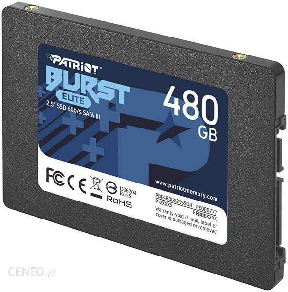 Patriot 480GB Burst Elite 2.5 SATA III Internal PBE480GS25SSDR