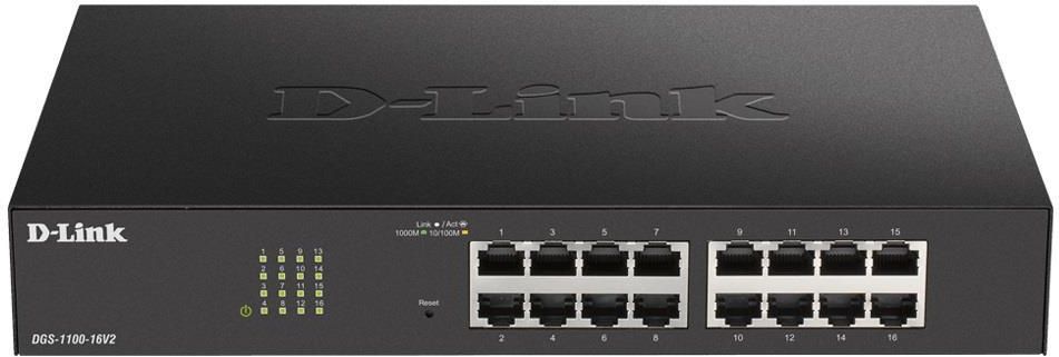 D-Link DGS-1210-28P Switch Smart Managed, 28 Porte 10/100, 2 GPorte igabit BASE-T e 2 Gigabit Combo BASE-T/SFP