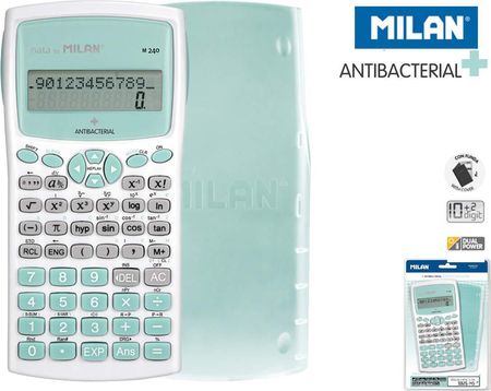 Milan Kalkulator Naukowy M240 Antibacterial - Zielony (159110Ibggrbl)