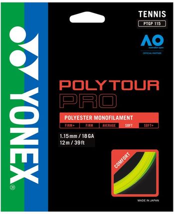 Yonex Poly Tour Pro 115 Żółty 1,15 Mm