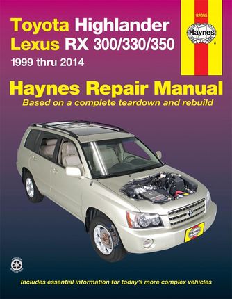 Lexus RX300 (1999-2014) Instrukcja Napraw Haynes